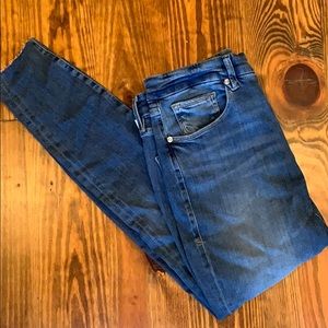 Good America Good Legs raw edge jeans